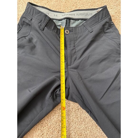 Under Armour Men's UA Tech Pants Smooth Stretchy Slim Fit Golf Black 30x32 - Picture 9 of 10